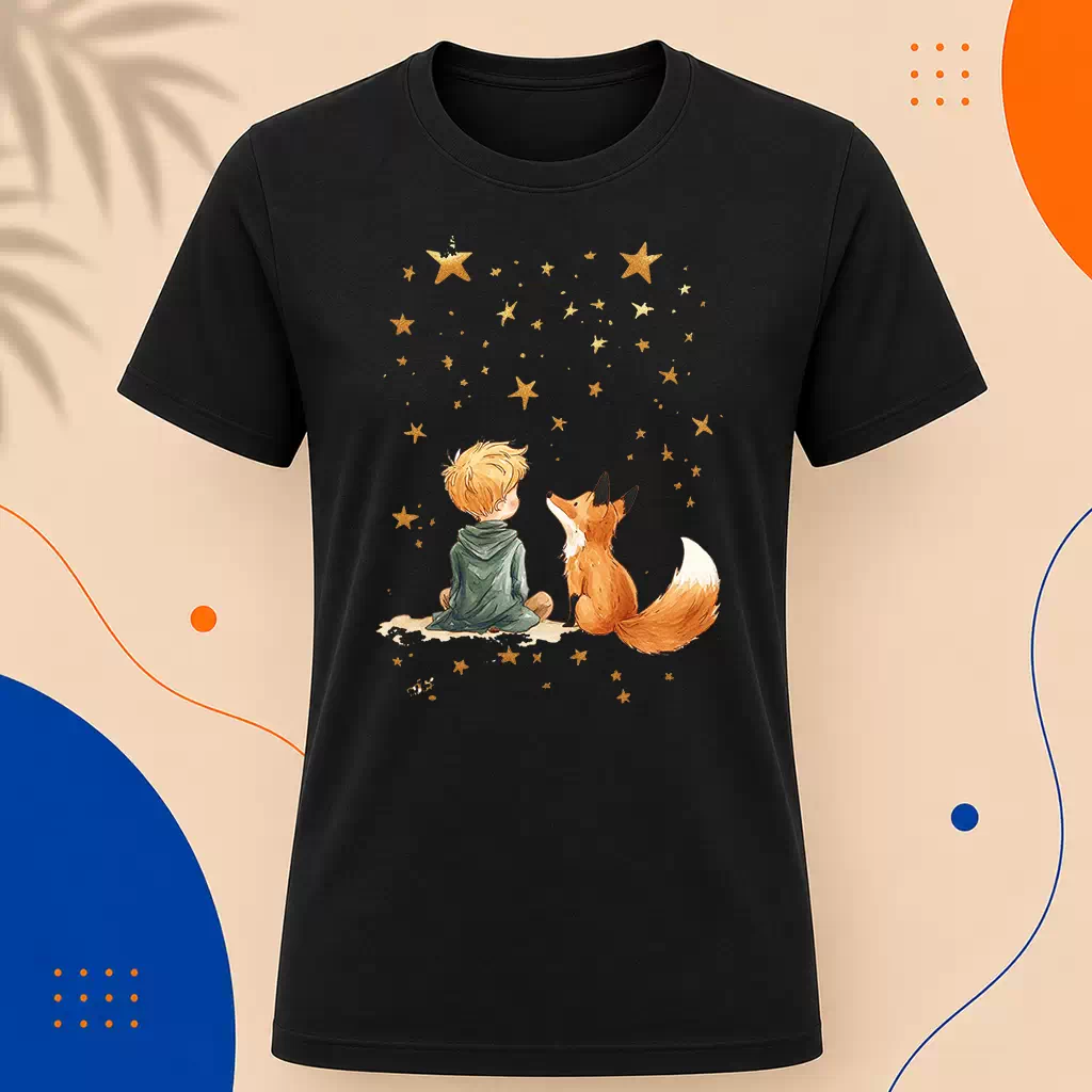 Pánské tričko - Společníci a hvězdy - Malý princ - Le petit prince